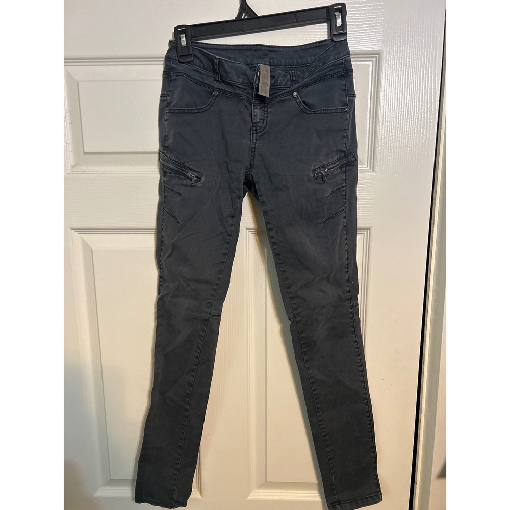 Denim Co.‎ Womens Charcoal Gray Cargo Skinny Pants Size 10